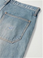 KAPITAL - Straight-Leg Embellished Denim Shorts - Blue