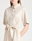 Peserico Womens Midi dress in Off white