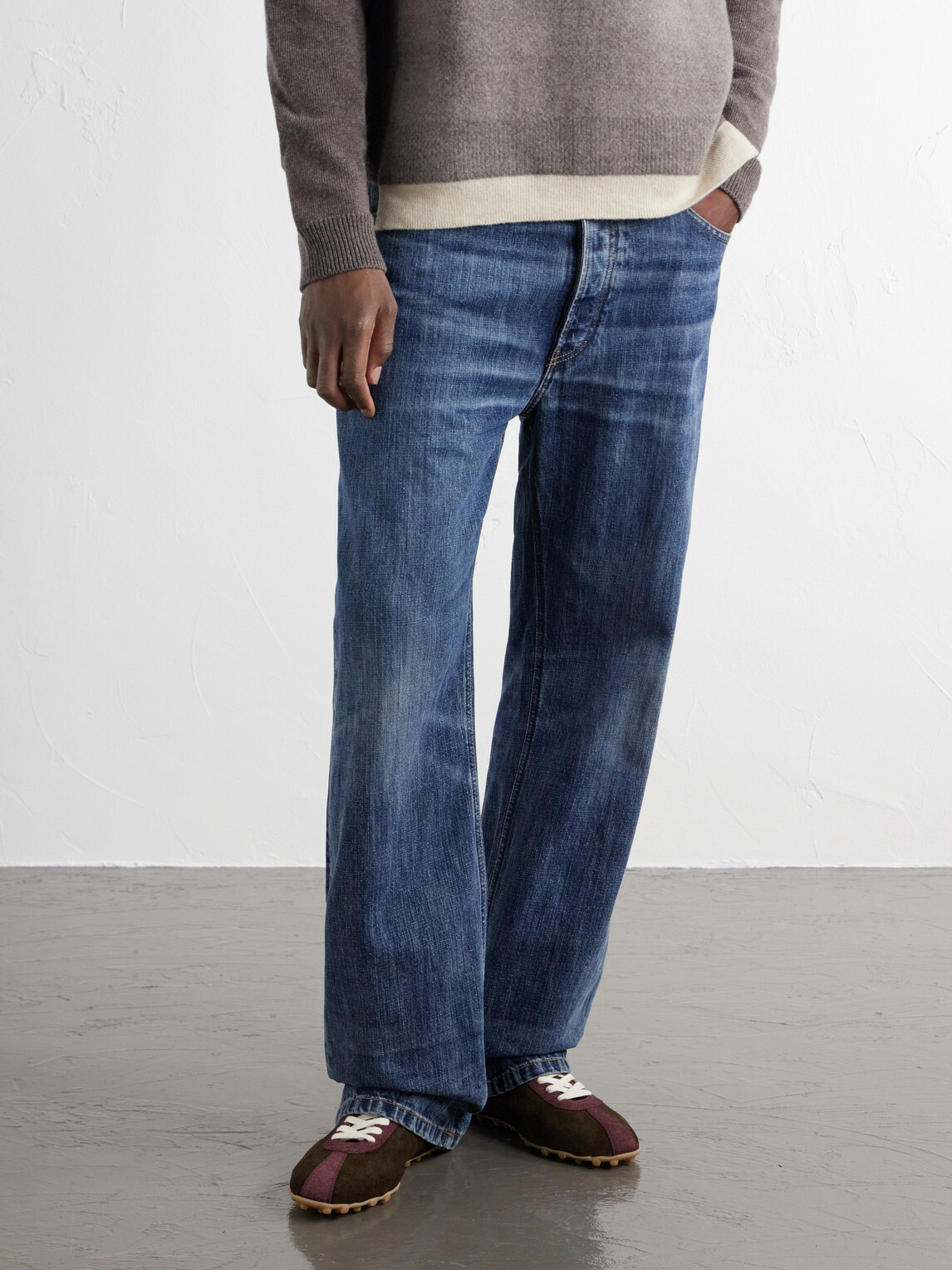 Maison Margiela - Sprinters Paneled Suede Sneakers - Brown