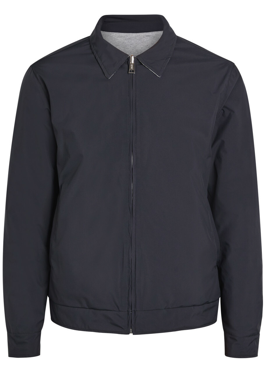 Aurélien Quilted Reversible Shell Jacket Navy