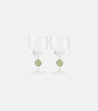 Cabana Demetra set of 2 white wine glasses