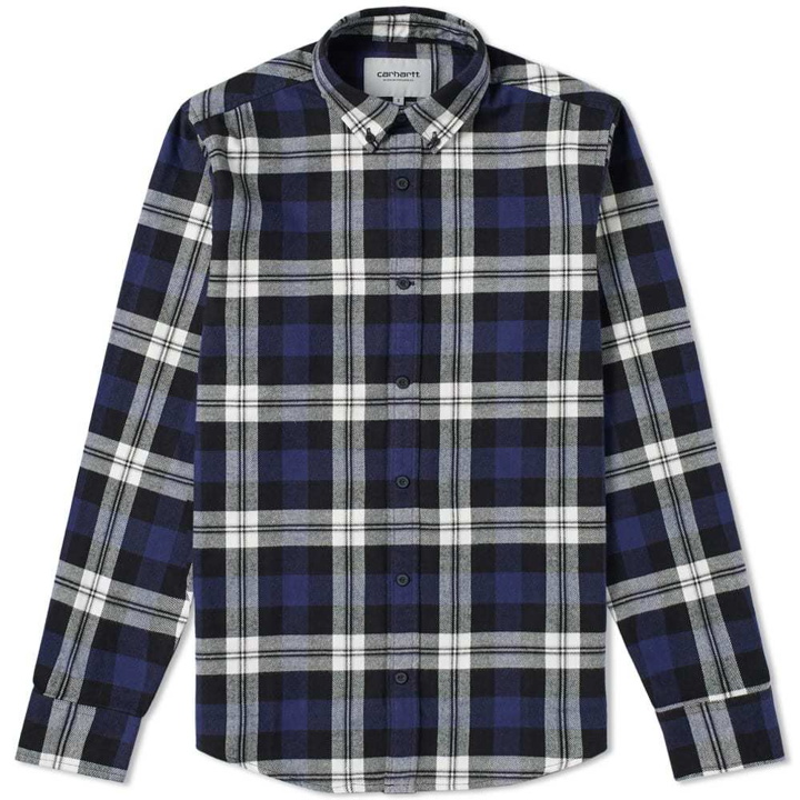 Photo: Carhartt Lessing Shirt Lessing Check & Blue