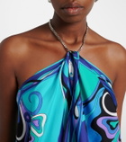 Pucci Orchidee silk twill top