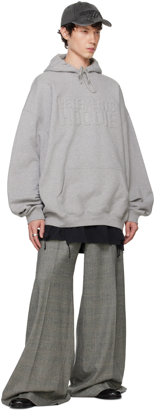 VETEMENTS Gray Tailored Trousers