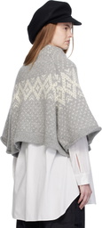 Y's Gray Raglan Sleeve Sweater