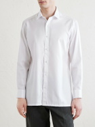 Charvet - Cotton-Herringbone Shirt - White
