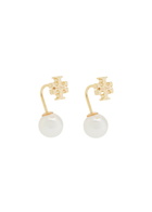 Tory Burch Pearl Front-back 18kt Gold-plated Drop Earrings - One Size