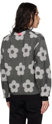 Kenzo Black & White Kenzo Paris Flower Spot Sweater