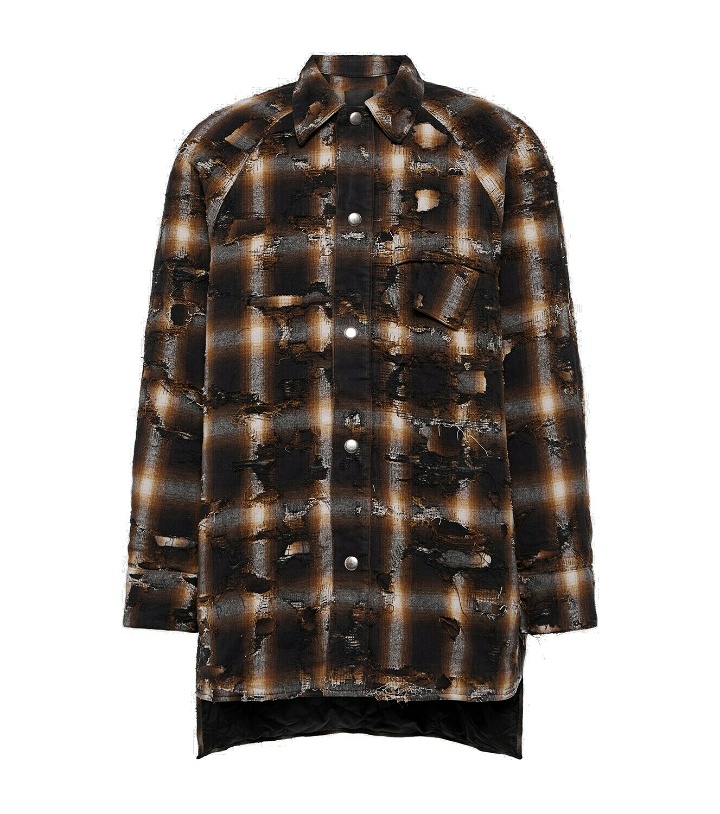 Photo: Givenchy - Destroyed quilted overshirt