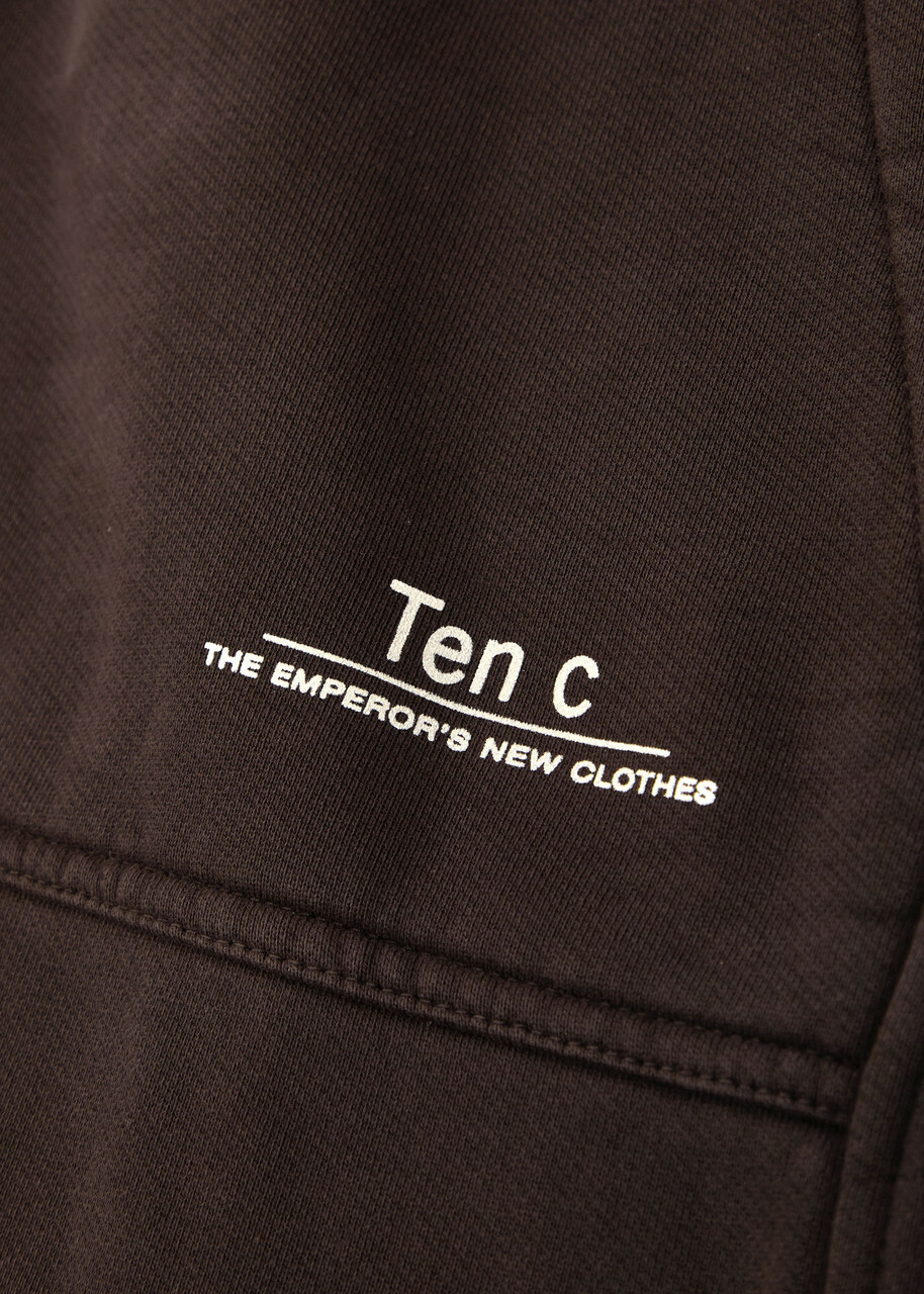 Ten C Cotton Sweatpants Dark Brown