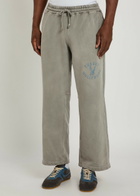 Cherry Los Angeles Hollywood Parachute Printed Cotton Sweatpants Grey