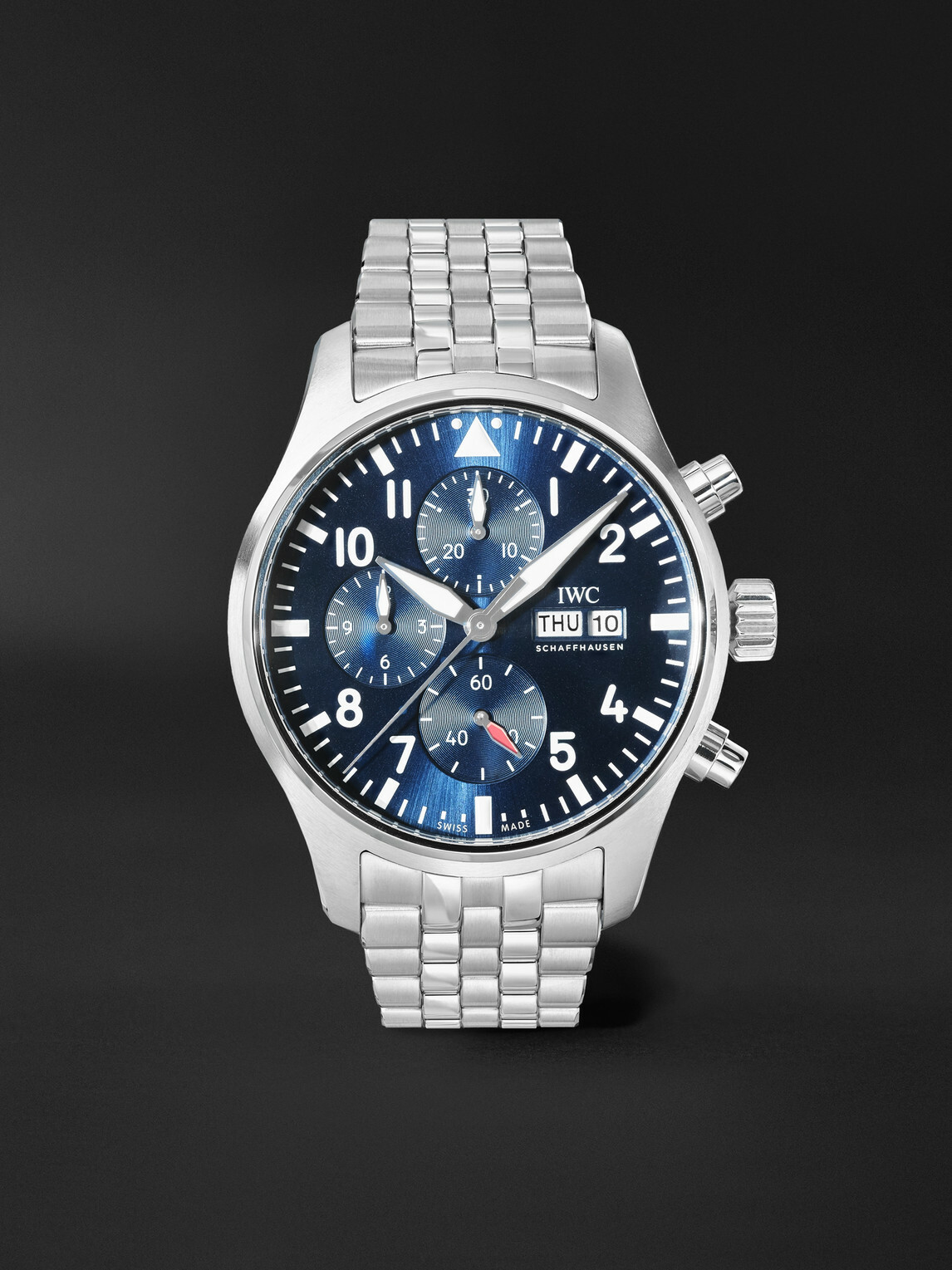 IWC Schaffhausen - Pilot's Automatic Chronograph 43mm Stainless Steel Watch, Ref. No. IW378004