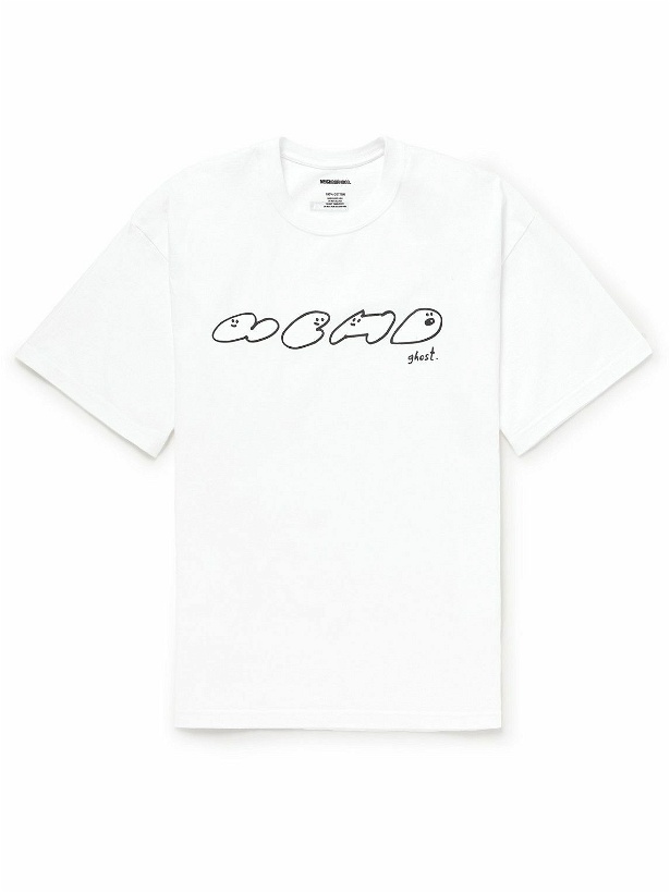 Photo: Neighborhood - ghost Logo-Print Cotton-Jersey T-Shirt - White