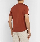 Loro Piana - Slim-Fit Silk and Cotton-Blend Jersey T-Shirt - Orange