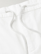 Brunello Cucinelli - Cotton-Twill Trousers - White
