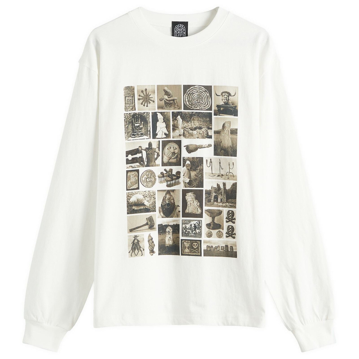 Heresy Men's Niche Longsleeve T-Shirt in Ecru
