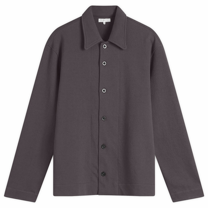 Photo: Lady White Co. Men's Francisco Button Down Sweatshirt in Black Mushroom
