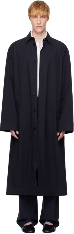 Photo: ALAINPAUL Navy Mac Overshirt Coat