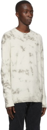 Massimo Alba Off-White & Grey Cashmere Kane Sweater