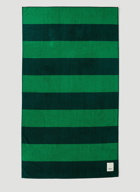 Block Stripe Beach Towel in Green