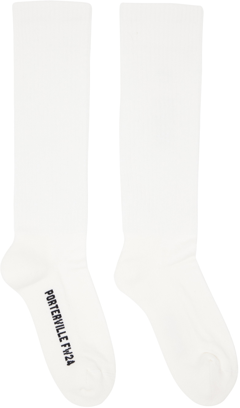 Rick Owens Off White Thick Socks