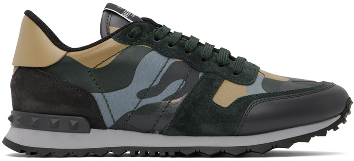 Photo: Valentino Garavani Green Rockrunner Sneakers