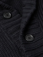 James Perse - Shawl-Collar Cotton-Blend Cardigan - Black