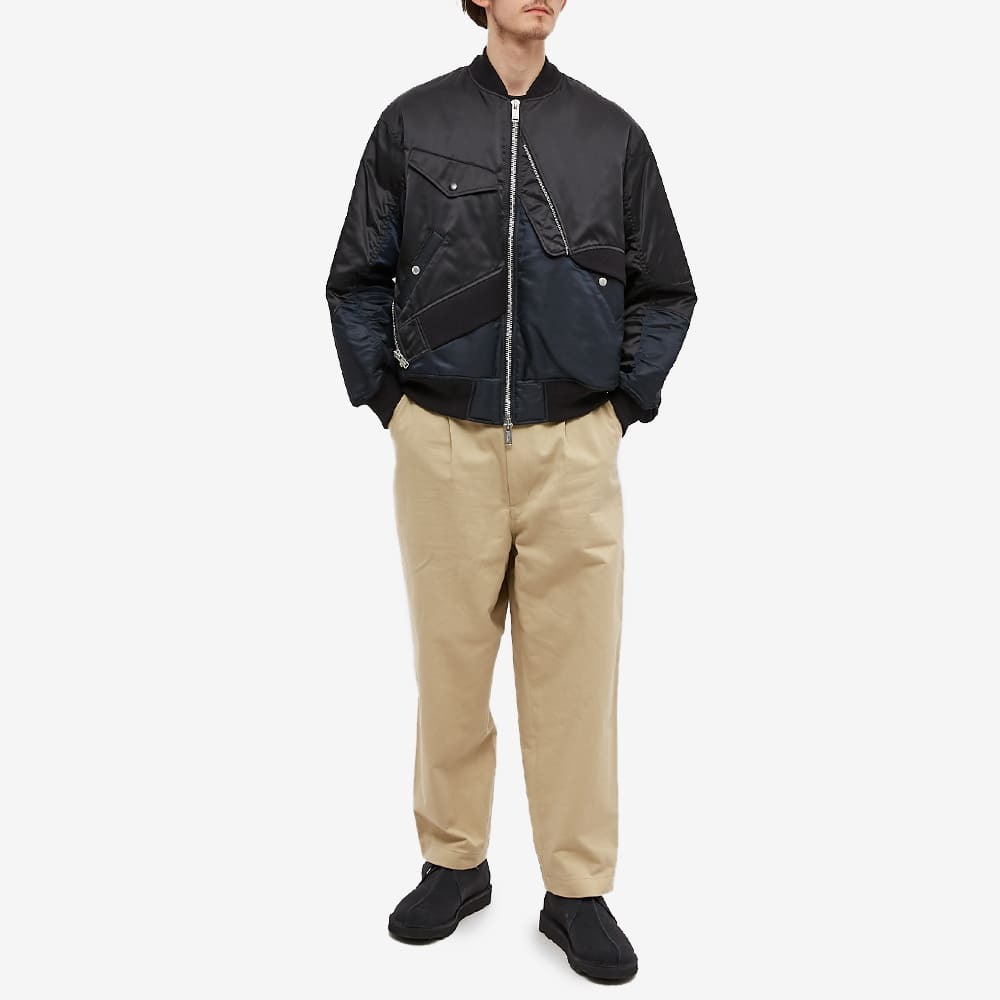 Undercoverism Men's Panelled MA-1 Jacket in Black