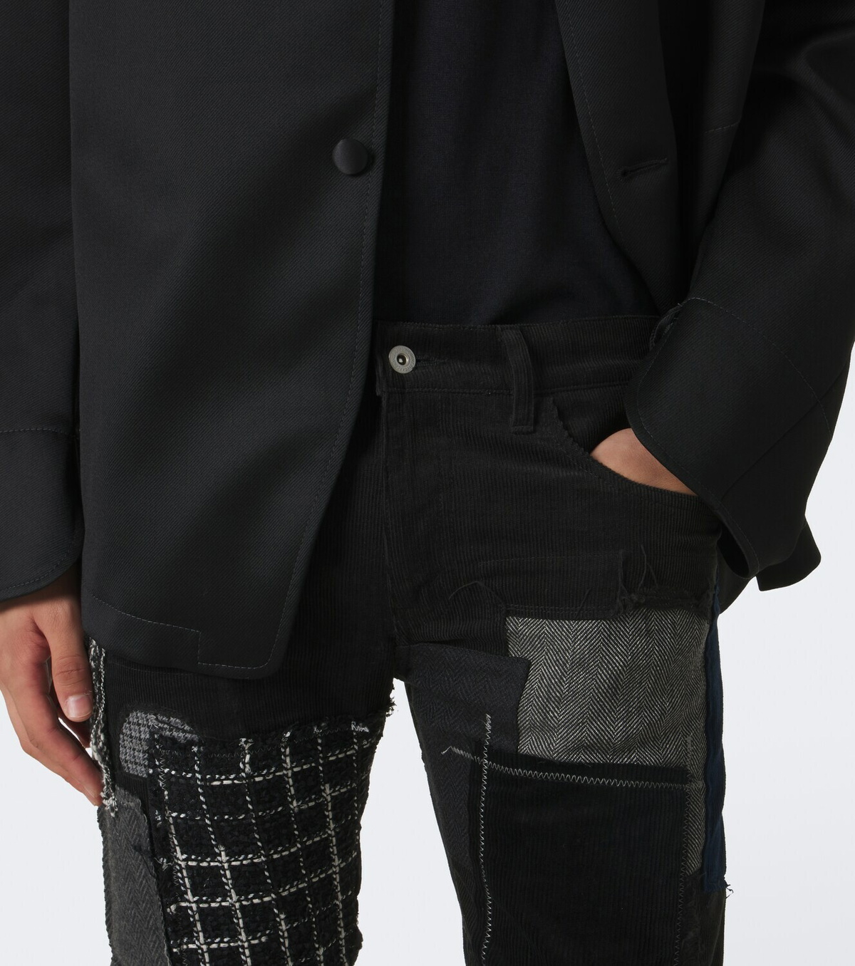 Junya Watanabe Patchwork cotton straight pants