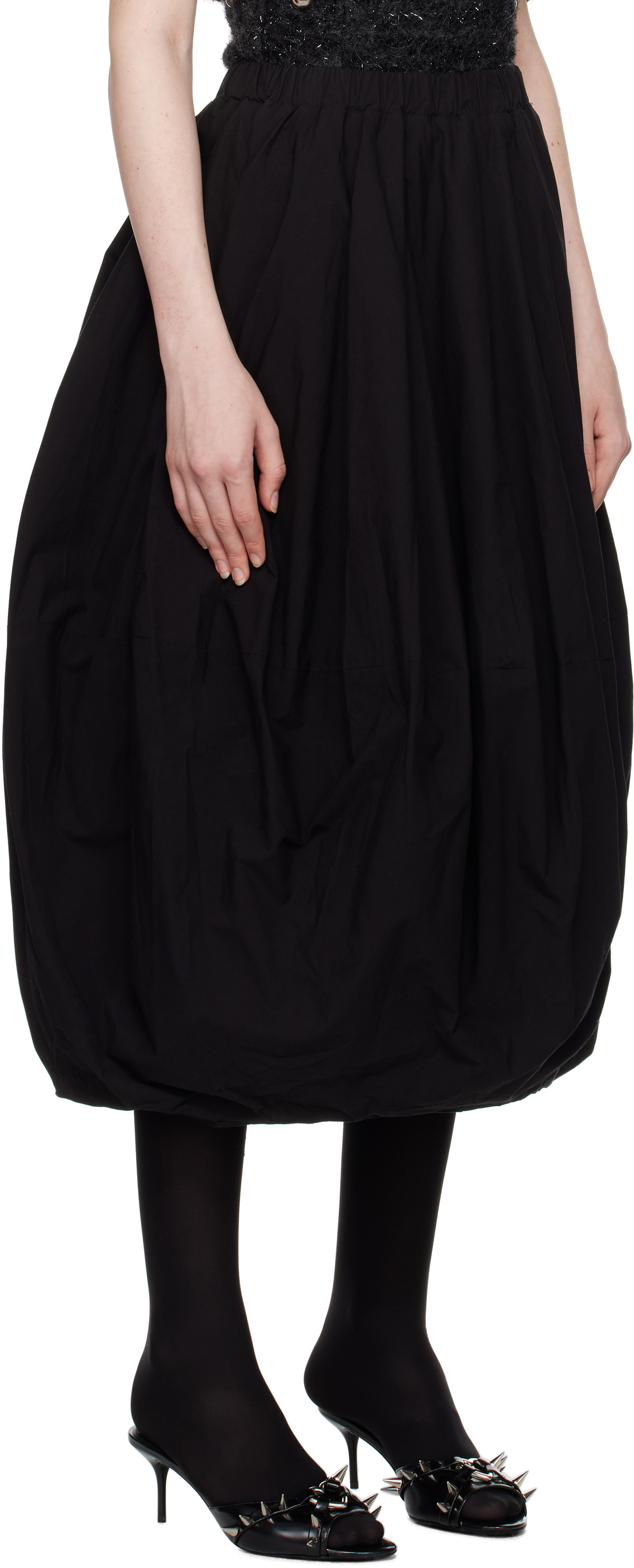ABRA Black Cercle Midi Skirt