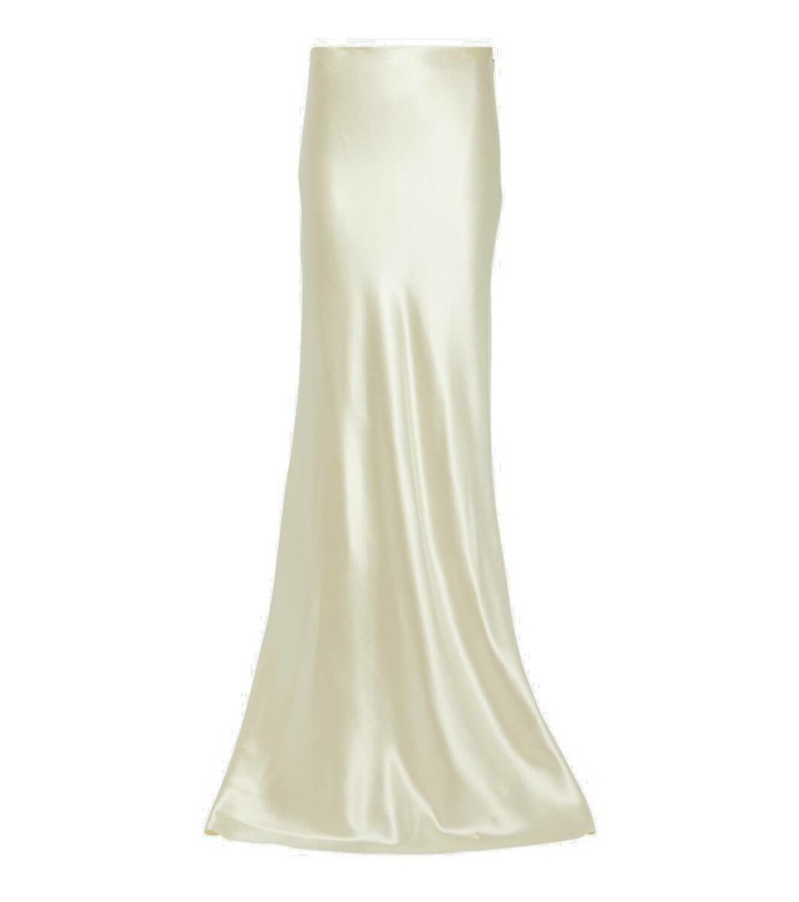 Photo: Danielle Frankel Bridal Dree silk and wool satin maxi skirt