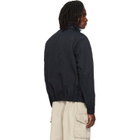 Stone Island Black Q100009 Warp Rib Nylon-TC Jacket