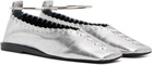 Jil Sander Silver Ring Ballerina Flats