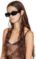 LINDA FARROW Black & Gold Lola Sunglasses