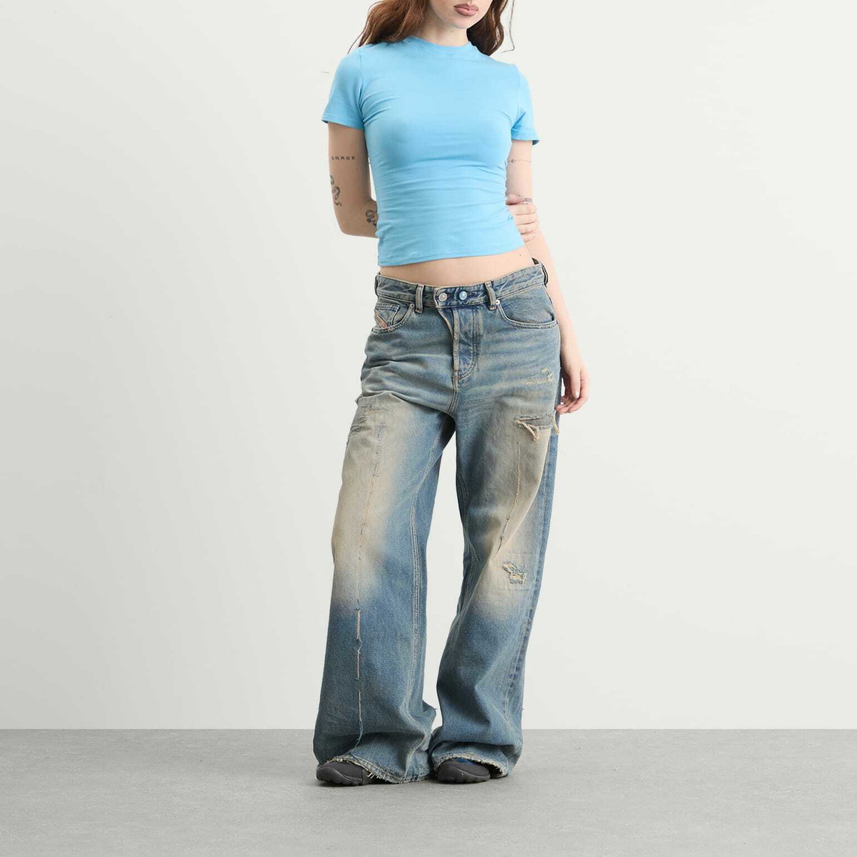 SKIMS Women's Cotton Jersey T-Shirt in Water