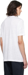 BOSS White Slub T-Shirt