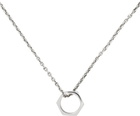 Emanuele Bicocchi Silver Bolt Necklace