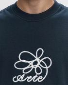 Arte Antwerp Arte Round Flower Front Tee Blue Shortsleeves