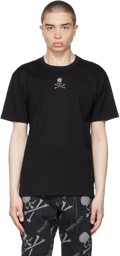Photo: mastermind WORLD Black Swarovski Logo T-Shirt