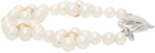 Hatton Labs Off-White & Pink Daisy Bracelet