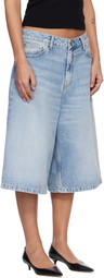Carhartt Work In Progress Blue Belmont Denim Shorts