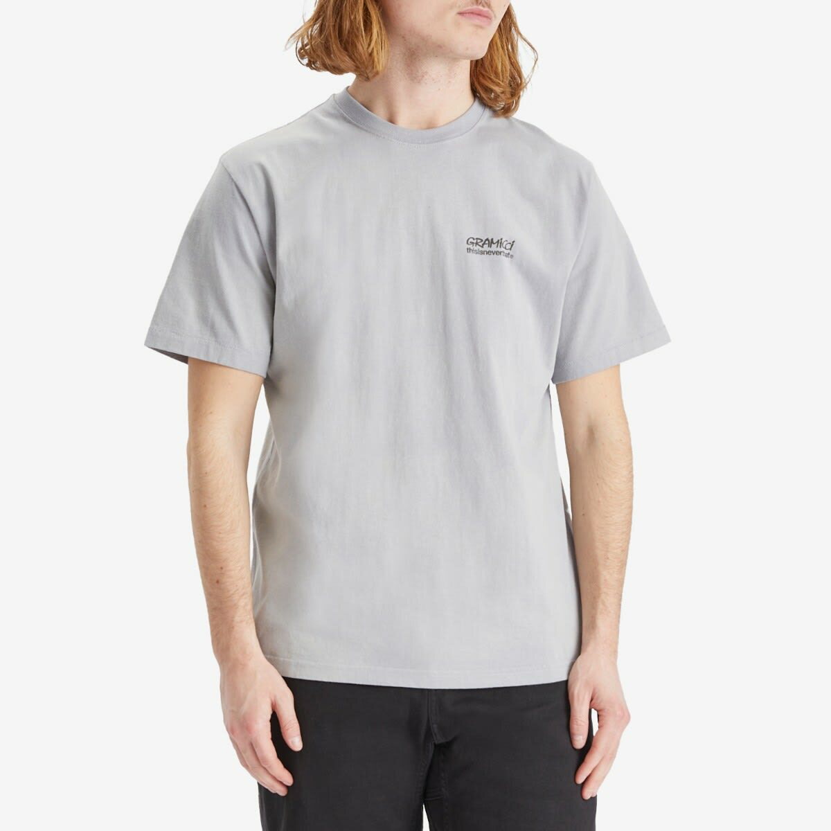 【関送無料】 thisisneverthat X Gramicci Sun faded Tシャツ thisisneverthat X Gramicci Sun faded t-shirt | GREY | SEVENSTORE