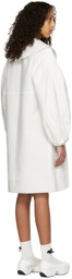 Tricot Comme des Garçons White Cotton Coat
