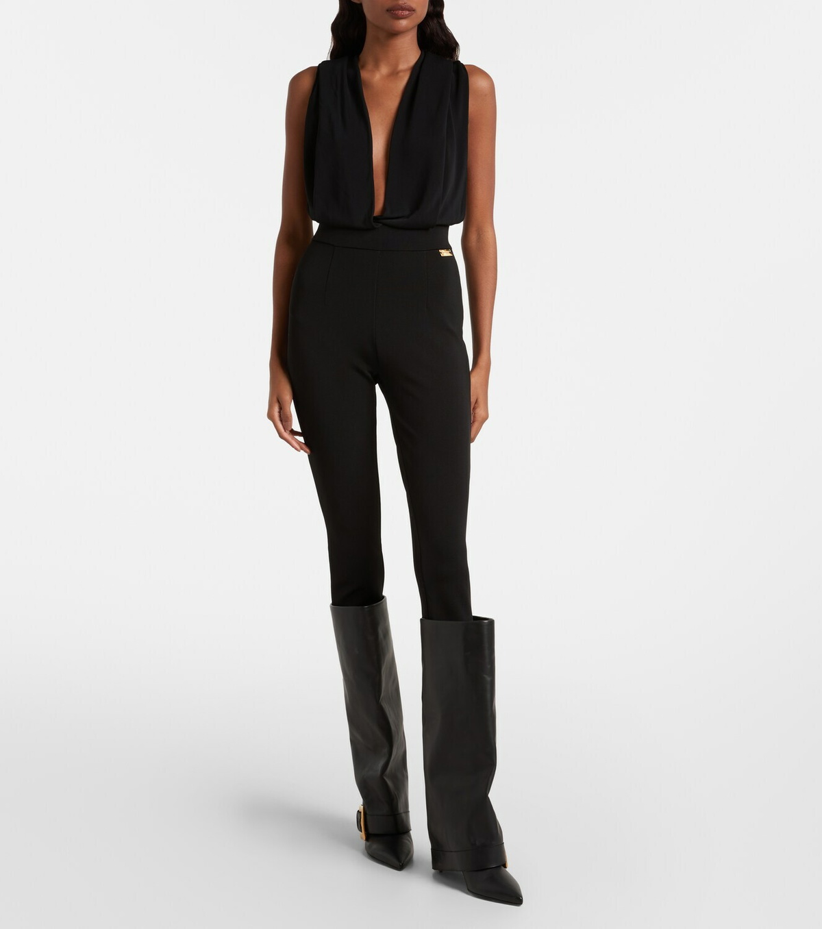 Balmain Hooded jersey bodysuit