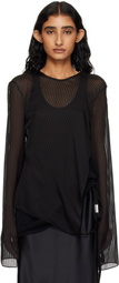 Ann Demeulemeester Black Benonia Long Sleeve T-shirt