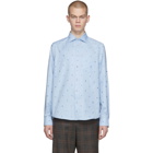 Gucci Blue Cotton Symbols Shirt