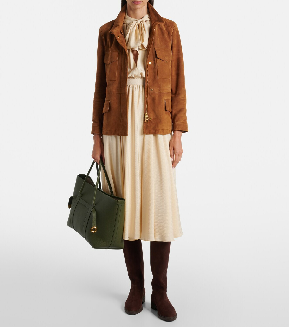 Loro Piana Kilda suede knee-high boots