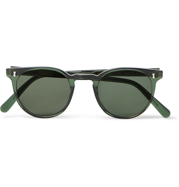 Photo: Cubitts - Herbrand Round-Frame Acetate Sunglasses - Green