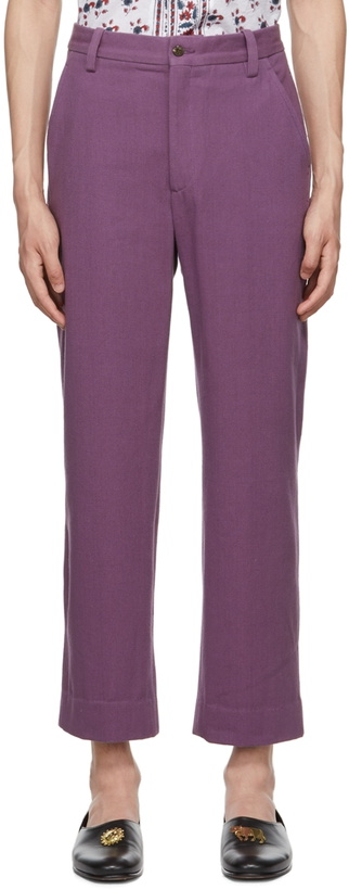 Photo: Bode Purple Standard Trousers