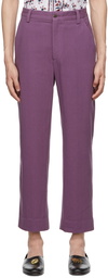 Bode Purple Standard Trousers